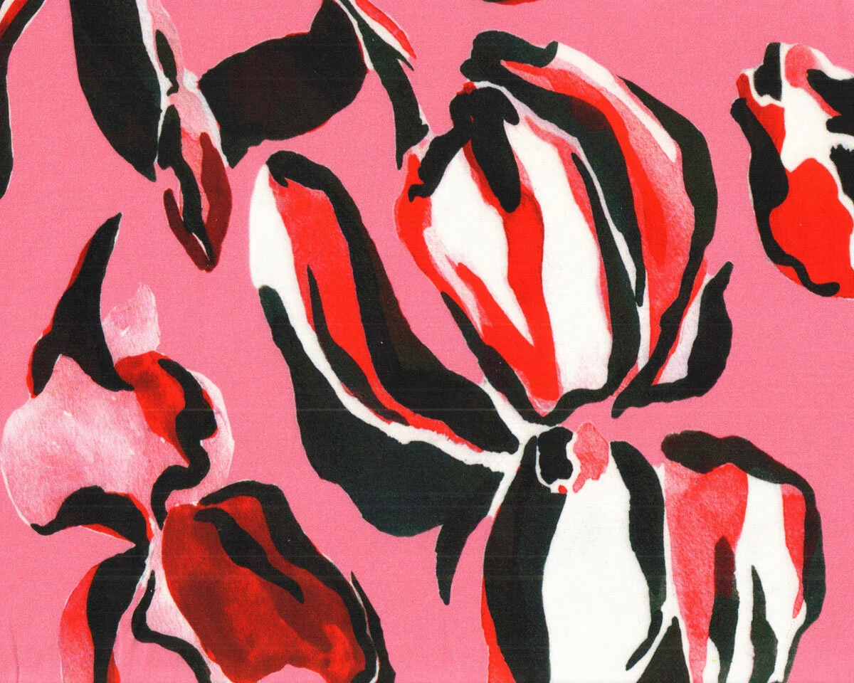 Viskosejersey MARGOT, abstrakte Blumen, Hilco