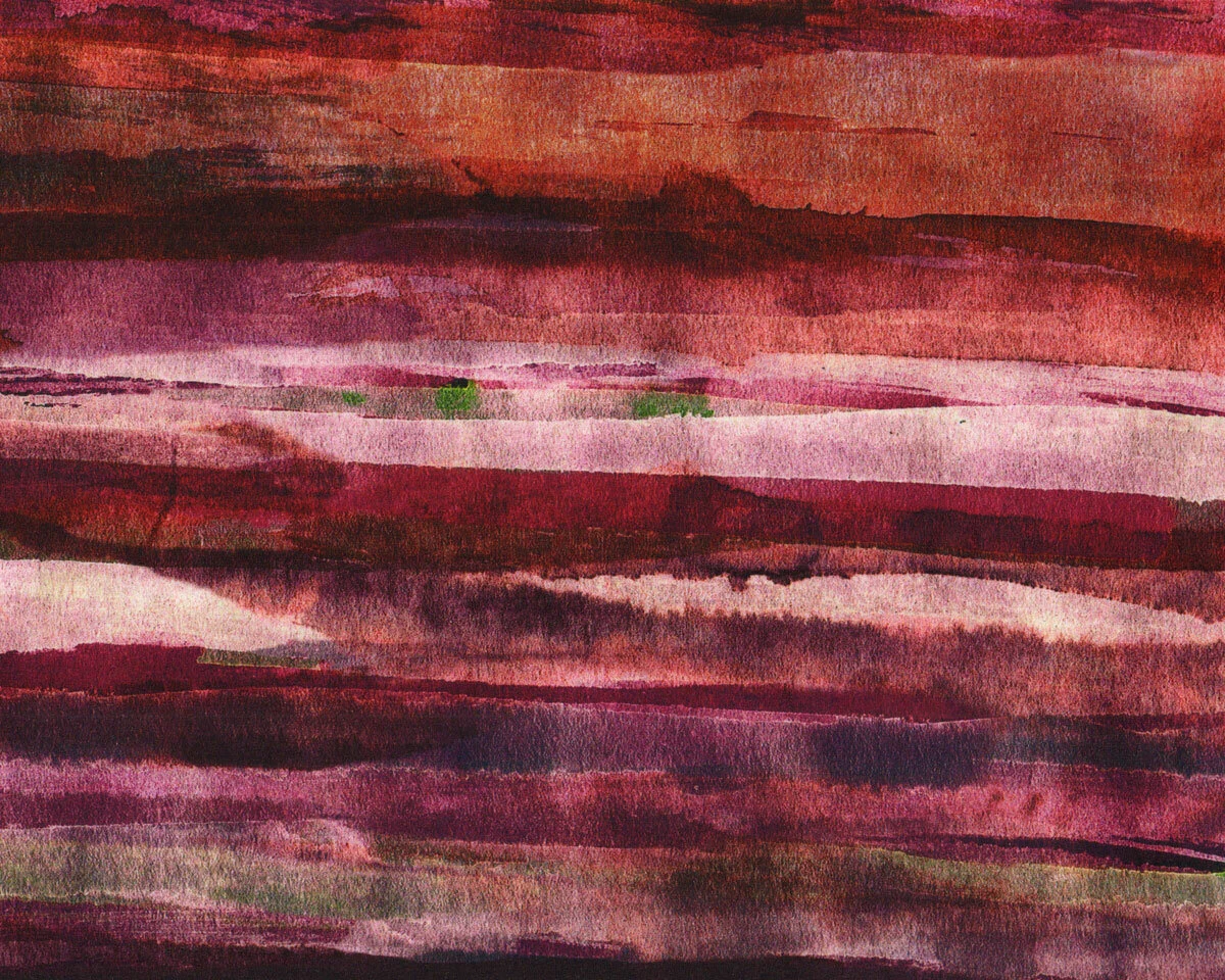 Viskosejersey NOELIA, Streifen-Dessin, aubergine, Hilco