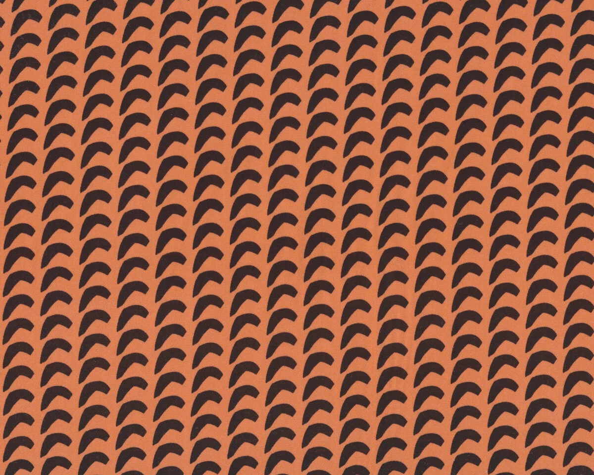 Viskosesstoff mit seidigem Griff VINCENZA mit Bögen, terracotta, burda style