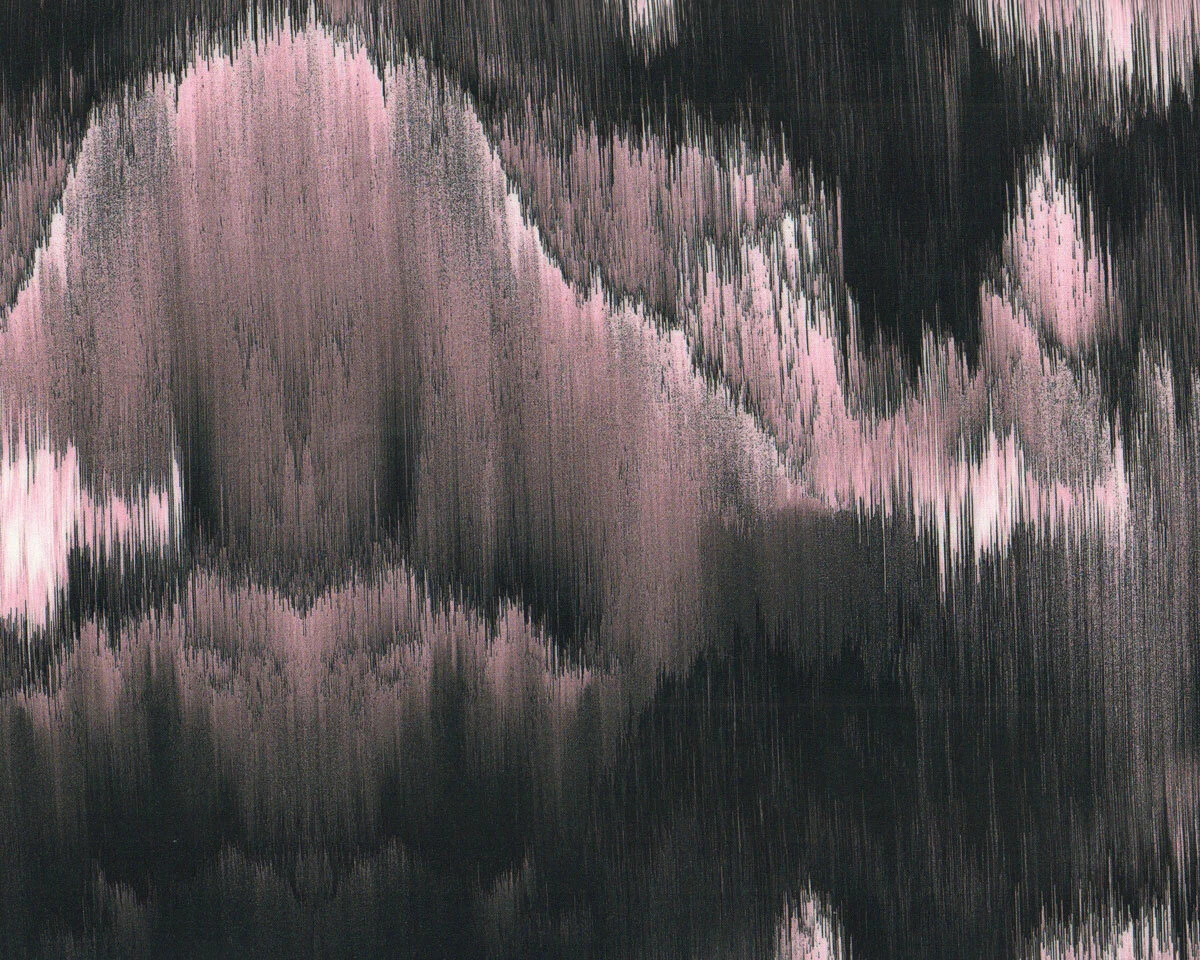 Viskosestoff DRIPSTONES, rosa-schwarz, Thorsten Berger