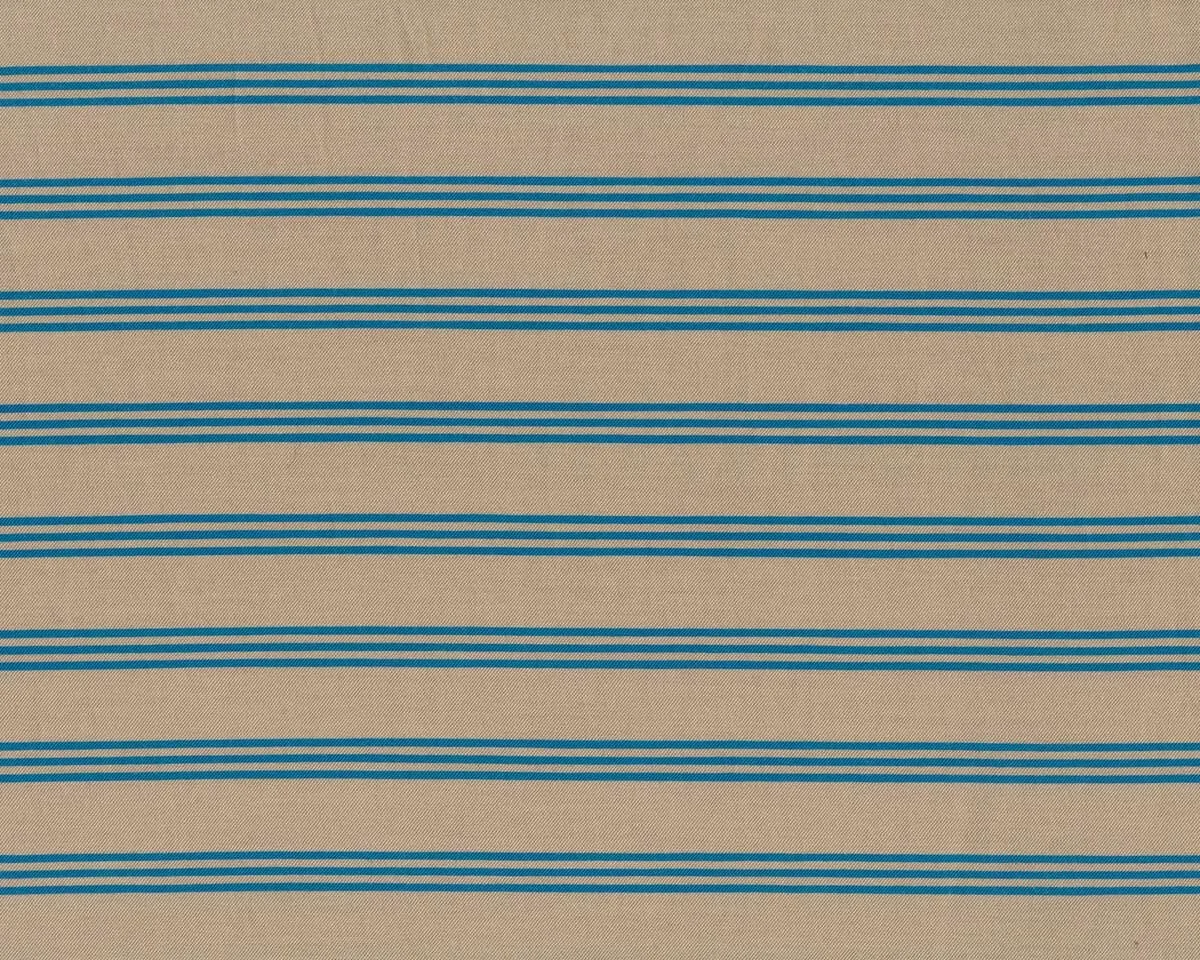 Viskosestoff EBBA, Streifen, türkis-beige, Toptex