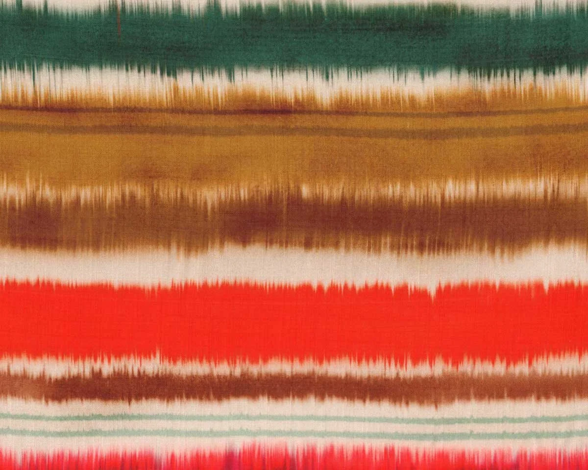 Viskosestoff ECOVERO™ MEXICO, Batik-Streifen, fuchsia-flaschengrün, Hilco