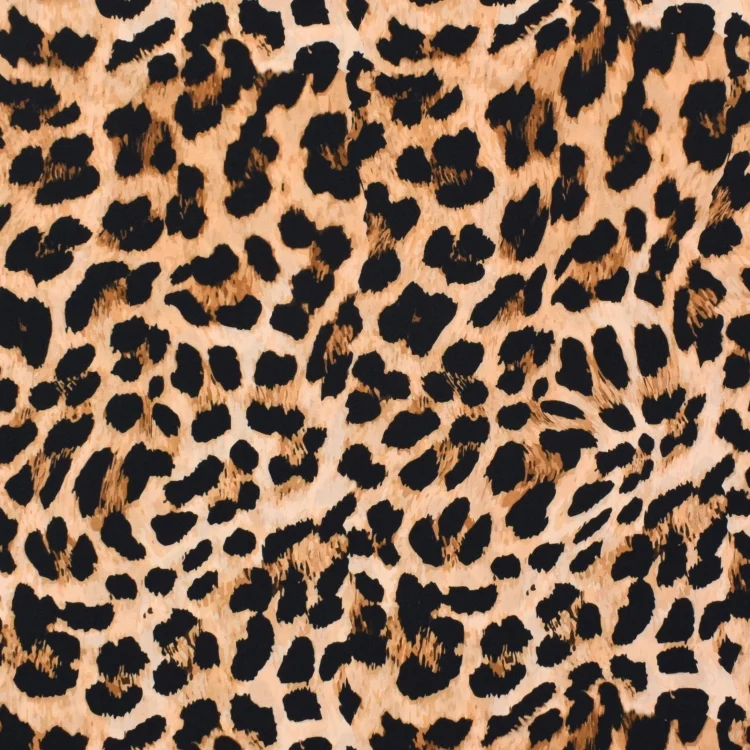 Viskosestoff Leopard, braun