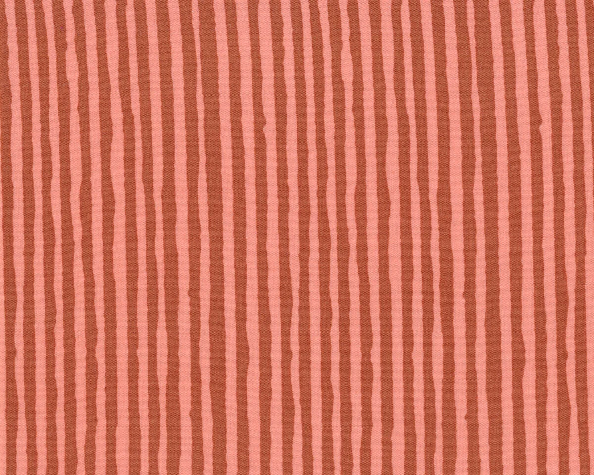Viskosestoff TENCEL™ STRIPE, Streifen, rosa-terracotta, Fibre Mood