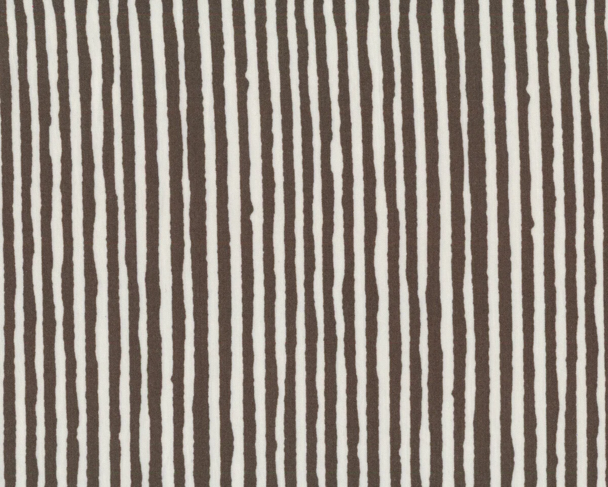 Viskosestoff TENCEL™ STRIPE, Streifen, weiß-dunkelbraun, Fibre Mood