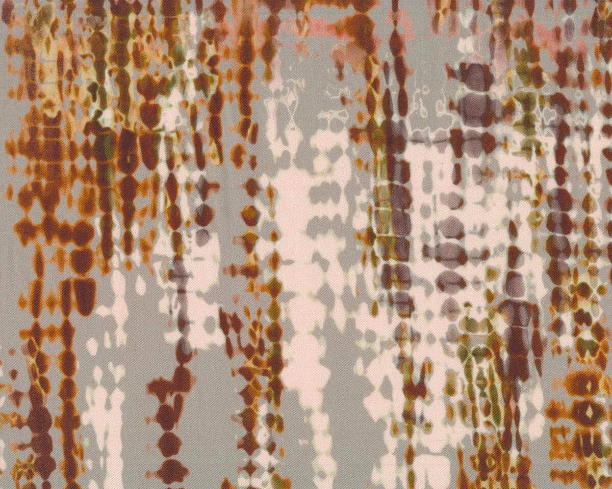 Viskosetwillstoff, TENCEL™ NAAMA, Batik-Streifen, beigegrau, Hilco