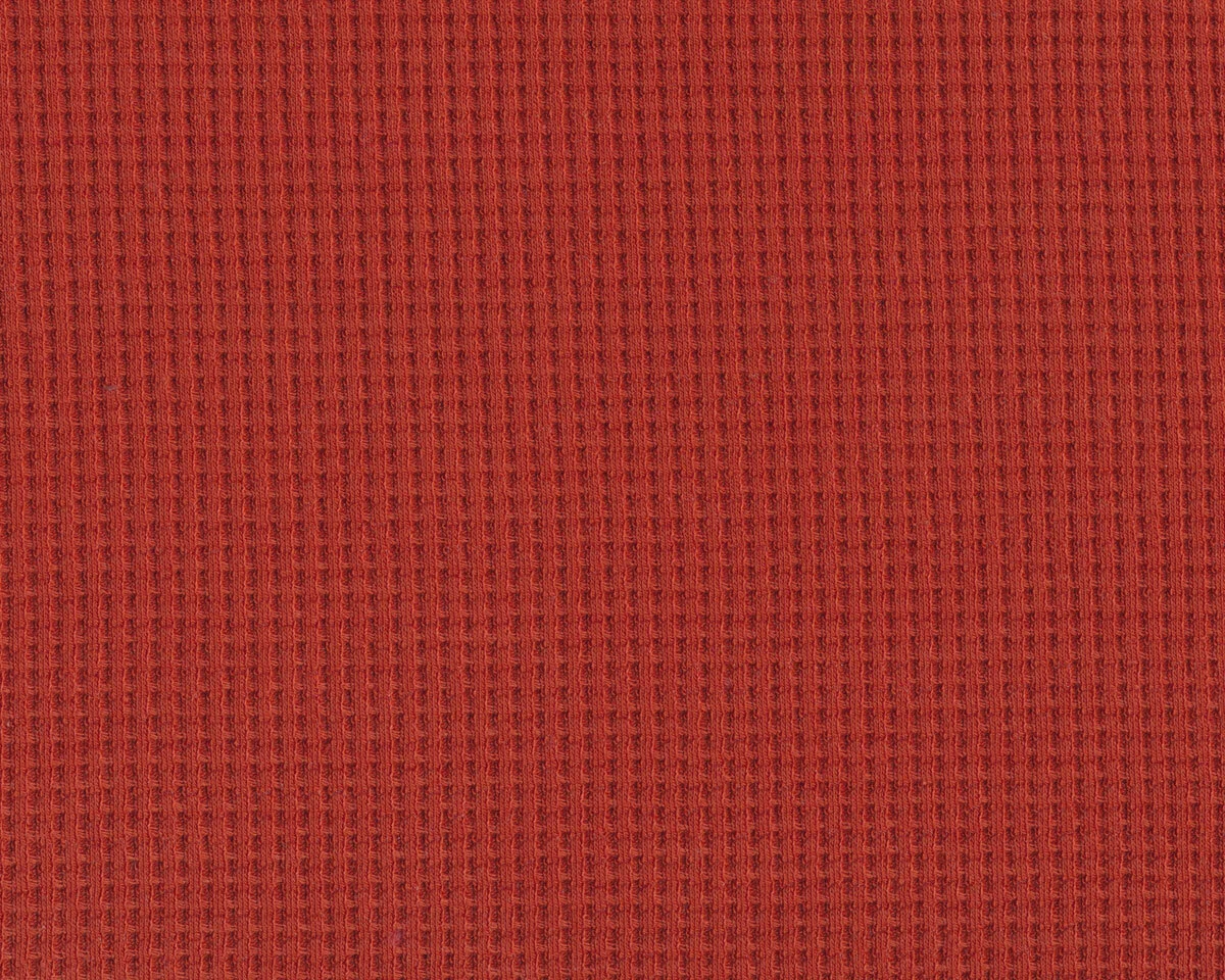 Waffeljersey KNITTED WAFFLE, terracotta, Hilco