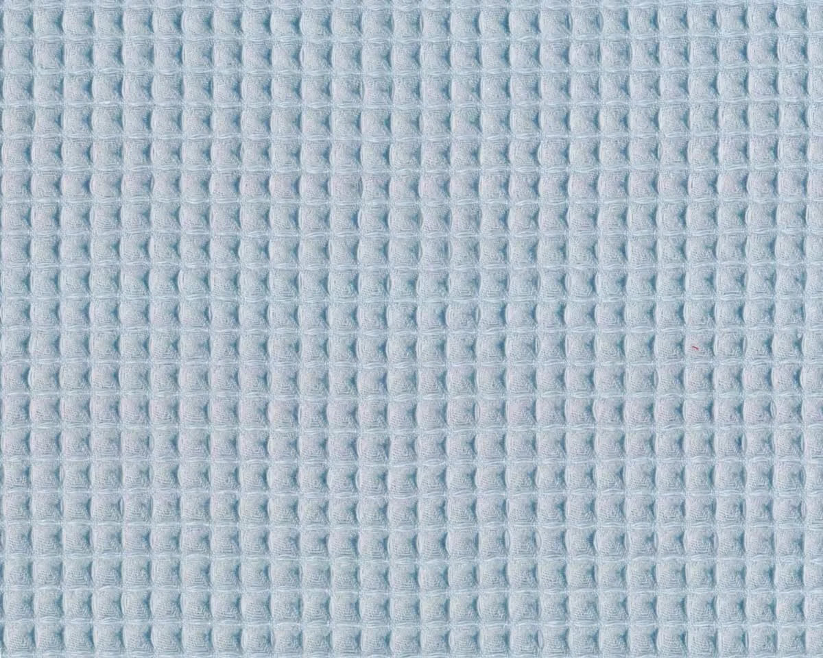 Waffelpique aus Baumwolle, hellblau, Hilco