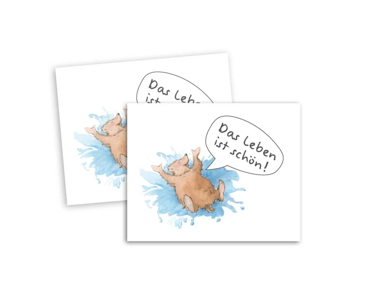Web-Etikett DAS LEBEN IST SCHÖN, Acufactum