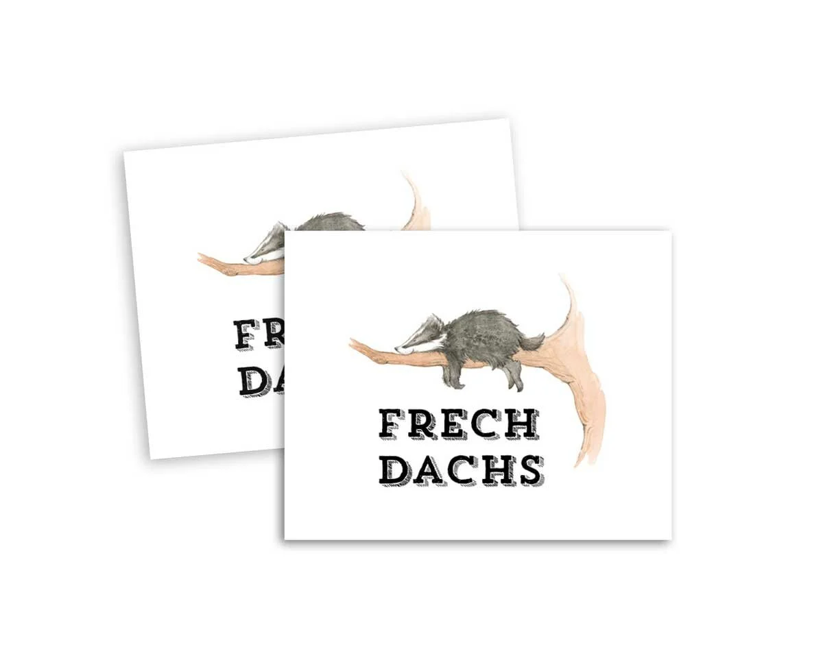 Web-Etikett FRECHDACHS, Acufactum