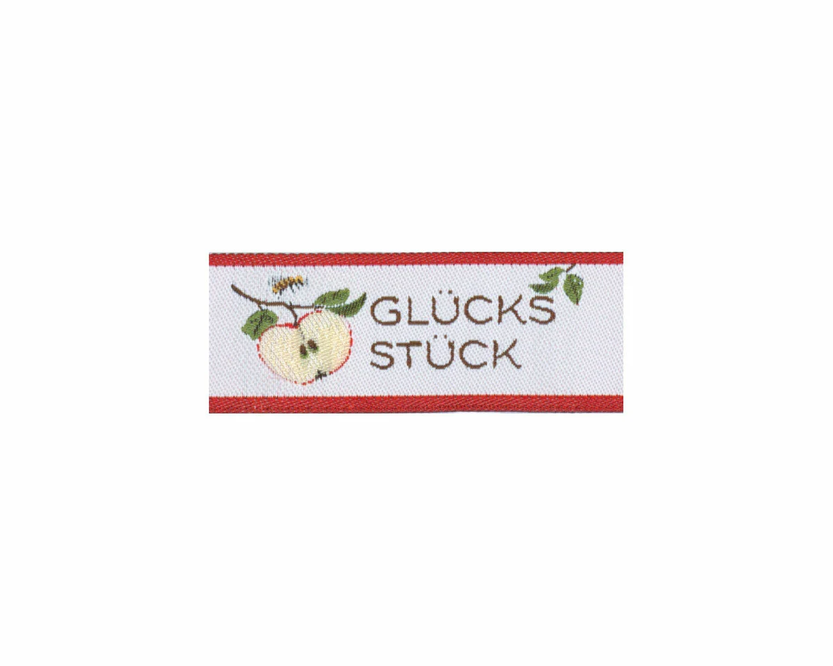 Web-Etikett GLÜCKSSTÜCK, Apfel, Acufactum