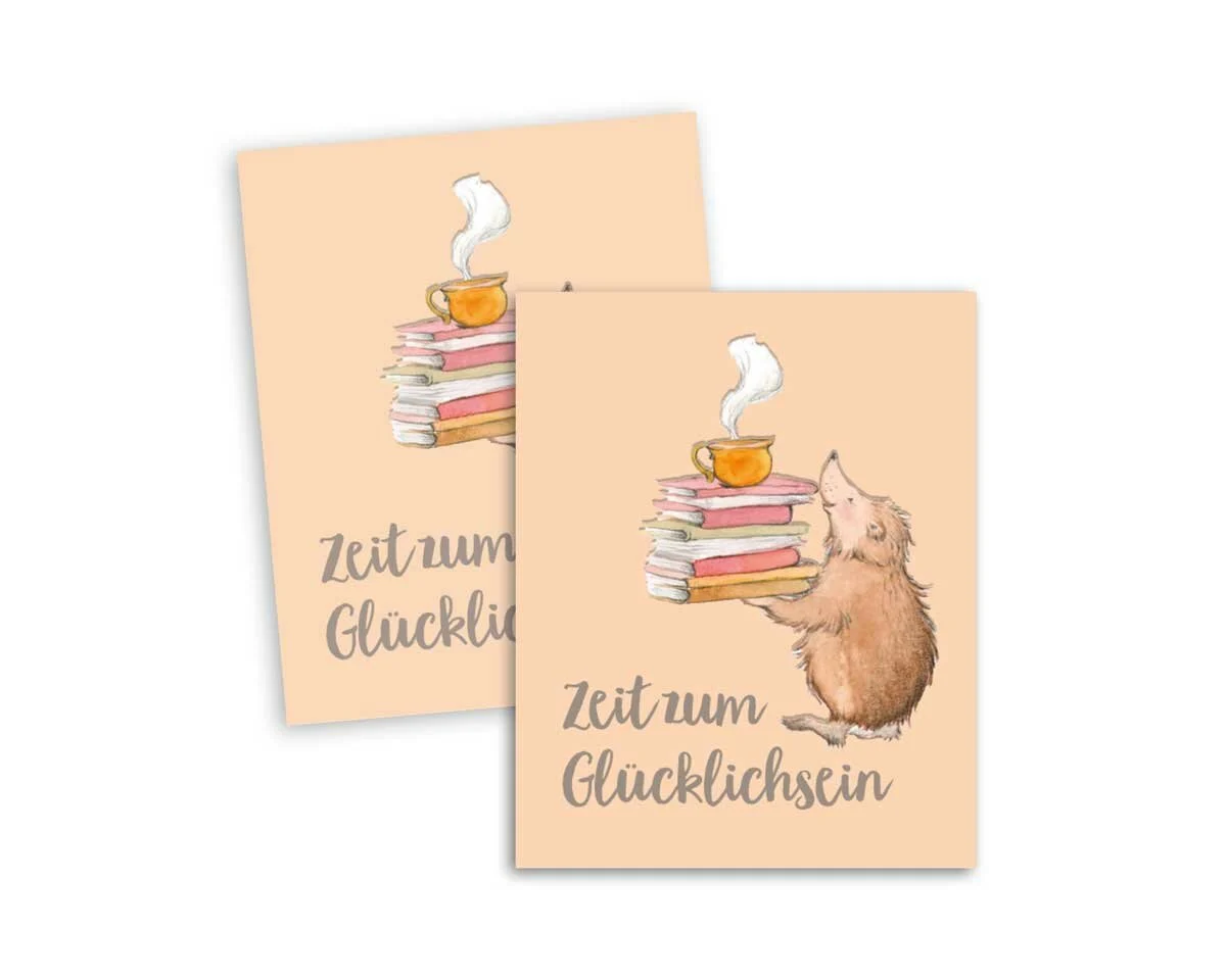 Web-Etikett ZEIT ZUM GLÜCKLICHSEIN, Acufactum