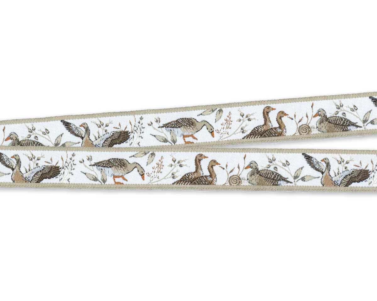 Webband GRAUGÄNSE von Acufactum