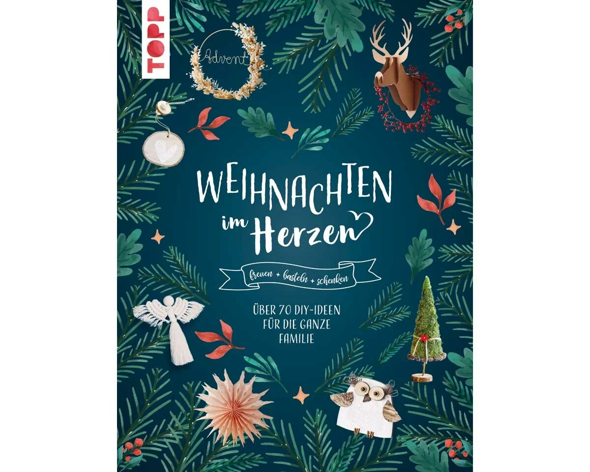 Weihnachts-Bastelbuch: Weihnachten Herzen, TOPP