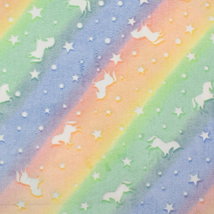 Wellnessfleece Glow in the Dark Unicorn Dream, multicolor