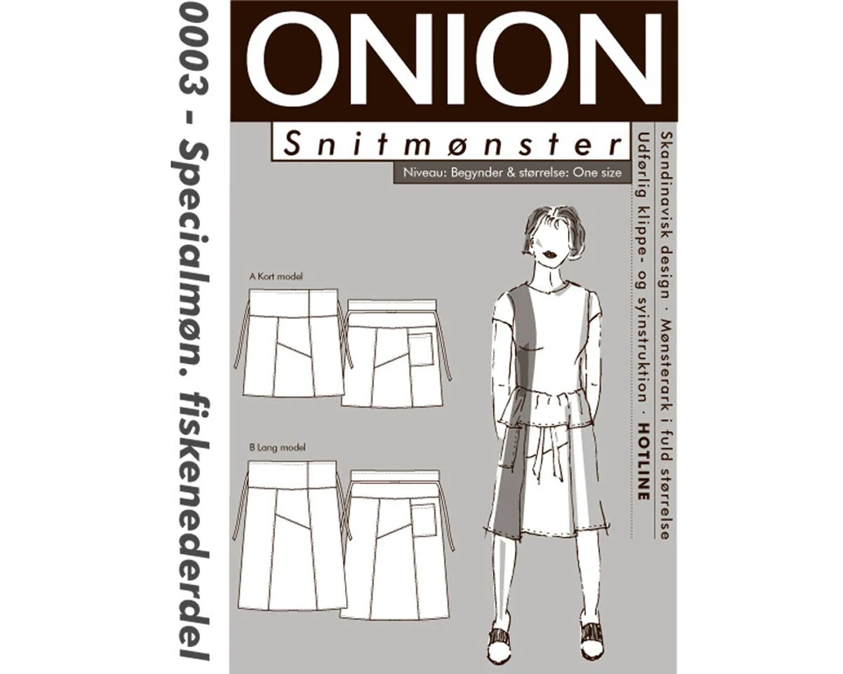 Wickelrock mit Bundumschlag, Schnittmuster ONION 0003
