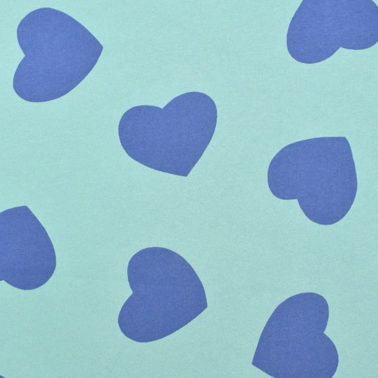 Wintersweat Big Hearts, dunkelmint