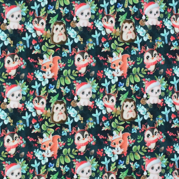 Wintersweat Christmas Animals, dunkelblau