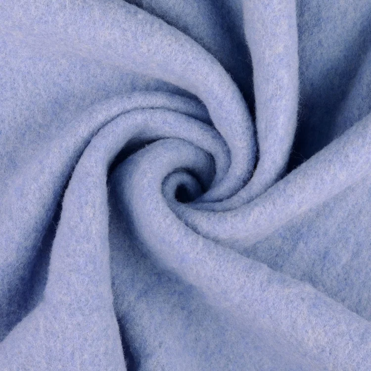 Wollfleece uni, hellblau