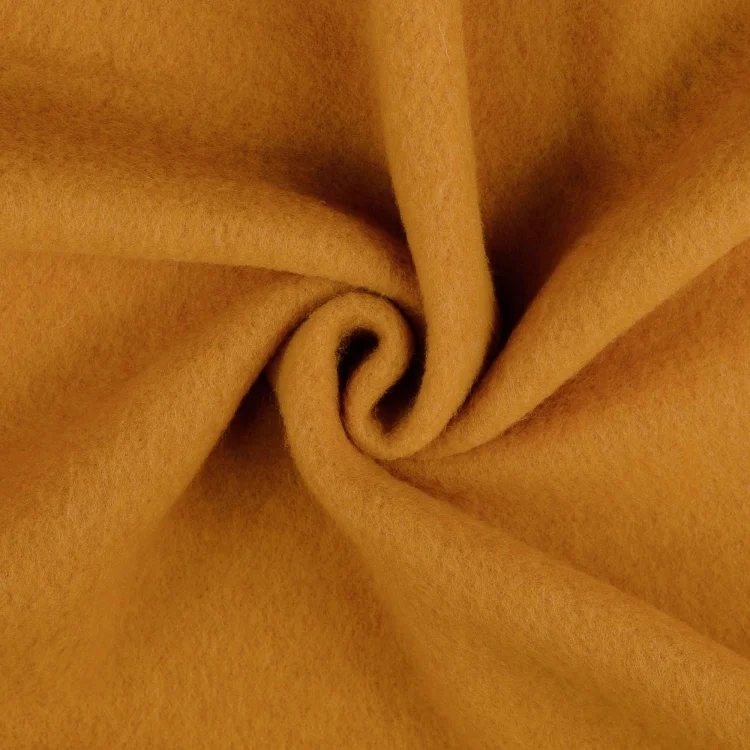 Wollfleece uni, ocker