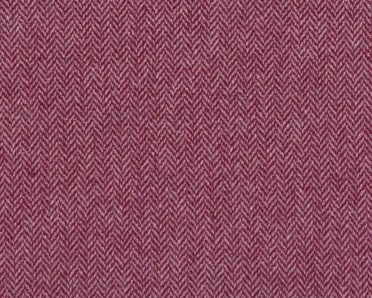 Wollstoff mit Seide, Tweed LISCA ALBA, Fischgrat, weinrot-pink, Hilco