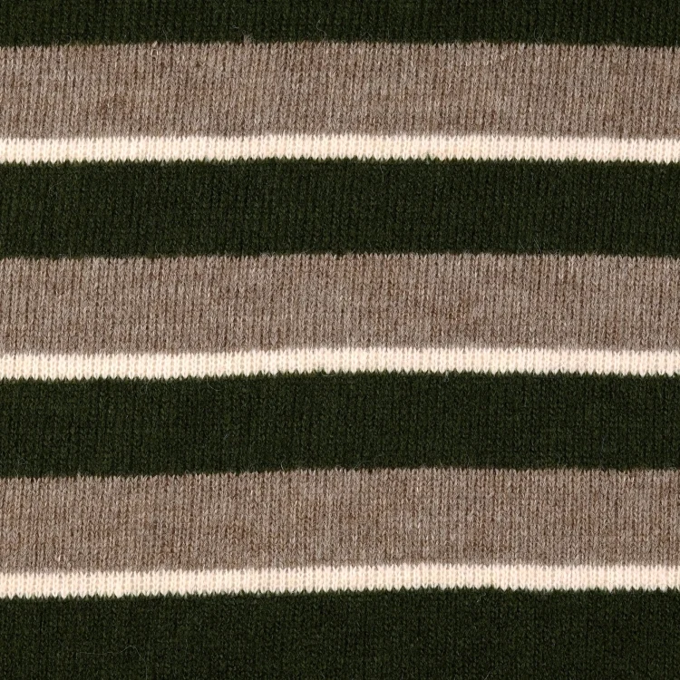 Wollstrickstoff Colour Stripes, grün