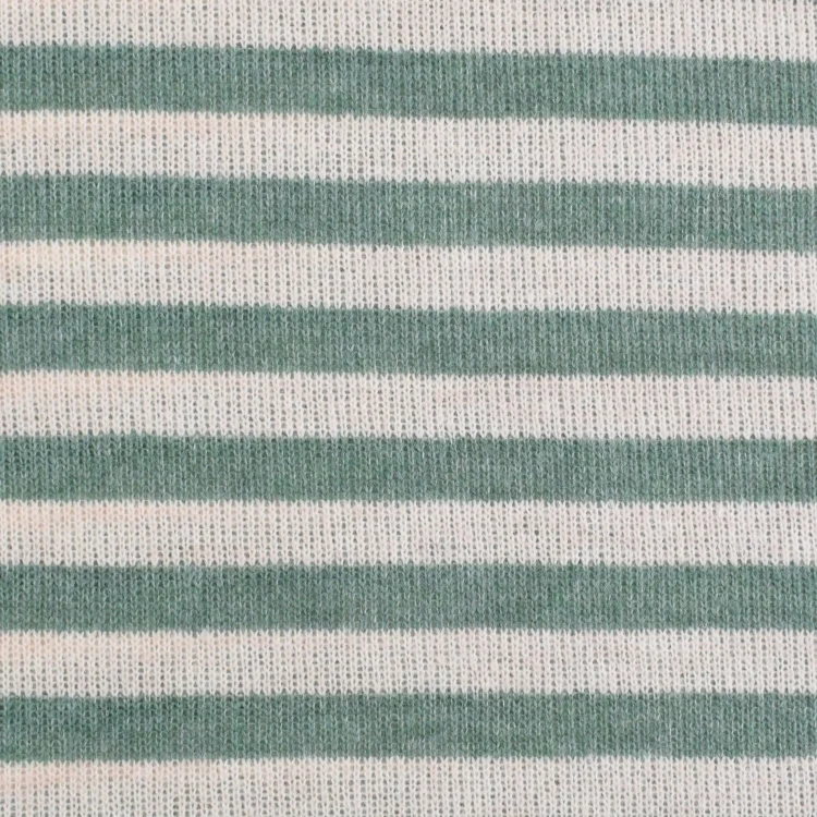 Wollstrickstoff Stripes, grün