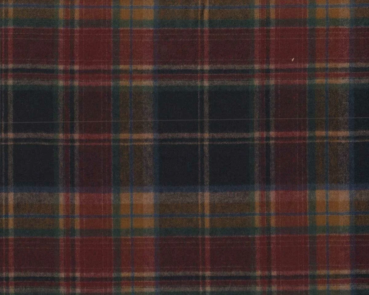 Wollwebstoff FLANELO, Glencheck-Karo, dunkelblau,Toptex
