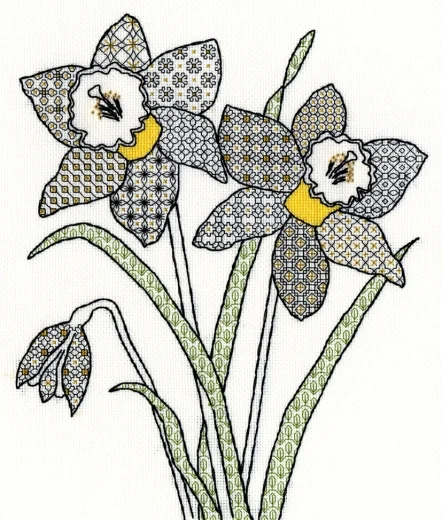 Bothy Threads - Blackwork Daffodil