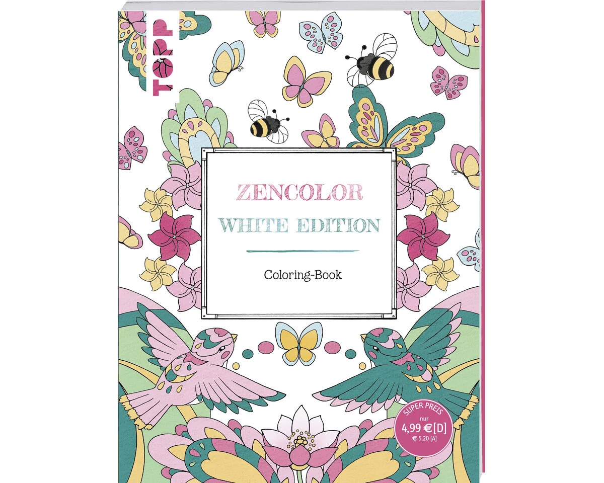 Zeichenbuch: Zencolor - White Edition, TOPP