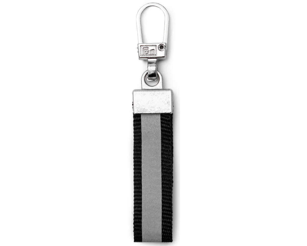 Zipper REFLEKTIEREND, schwarz, Prym