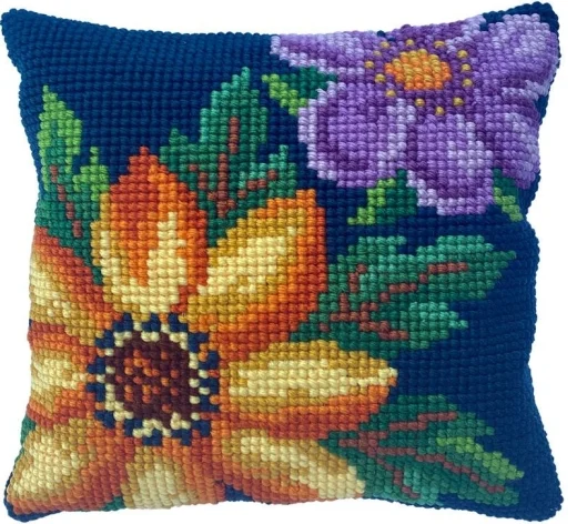 Evening Bloom - Kreuzstichkissen Needleart World (Stickkissen)