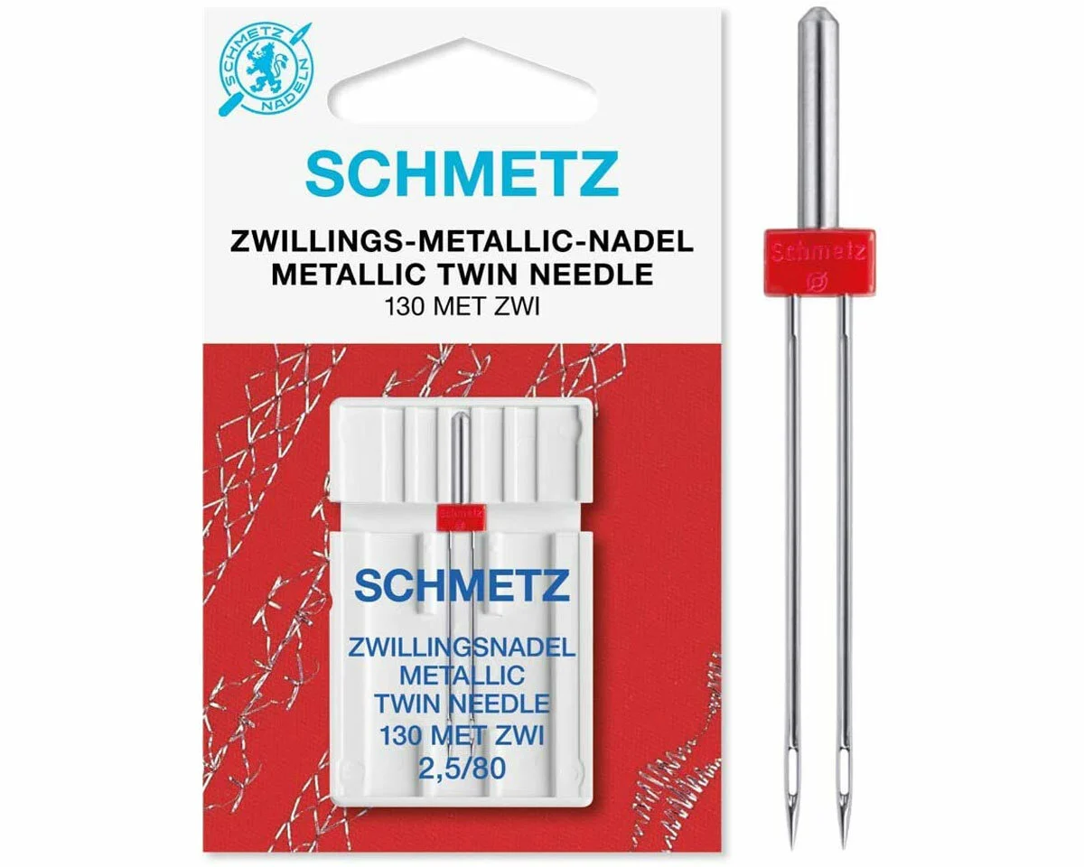 Zwillingsnadel METALLIC, Schmetz