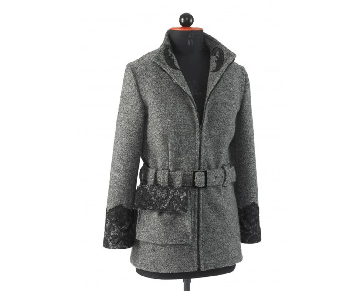Zwischenmass Schnittmuster JACKE MIT GÜRTEL